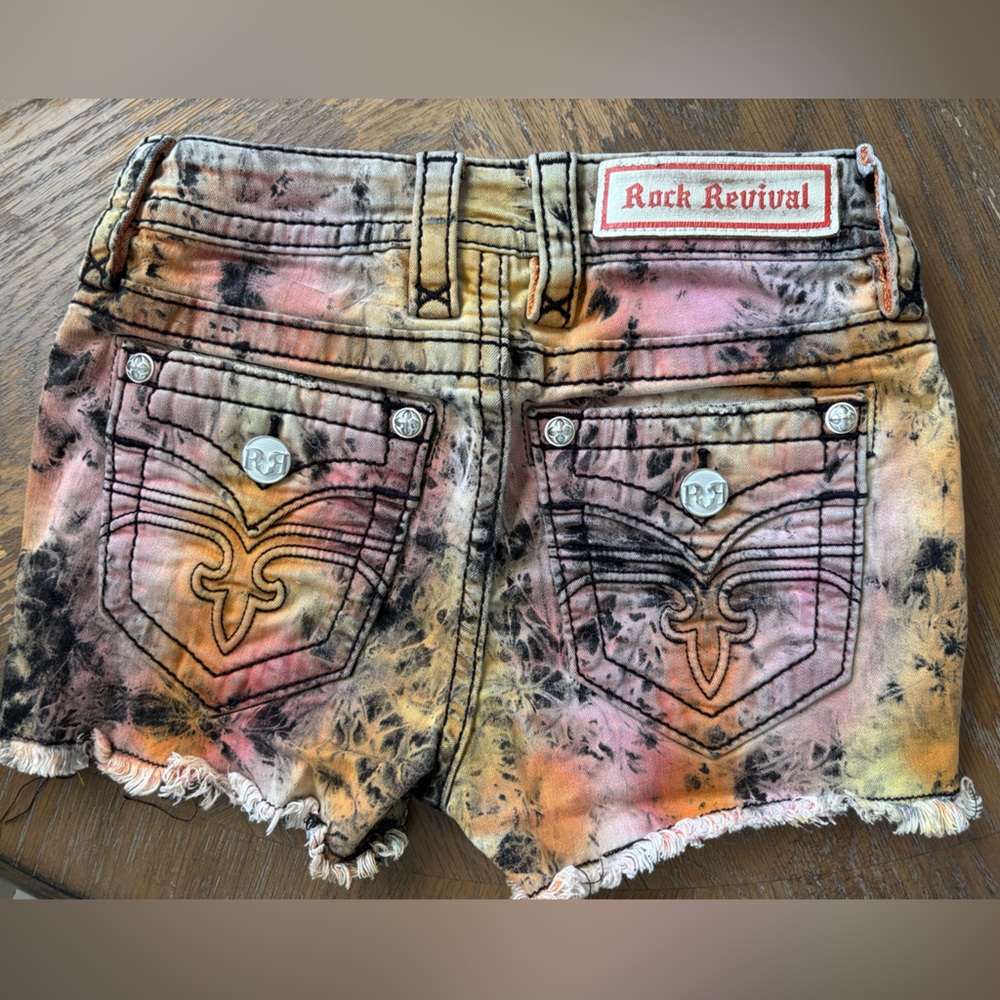 Rock Revival Tie-Dye Denim Shorts